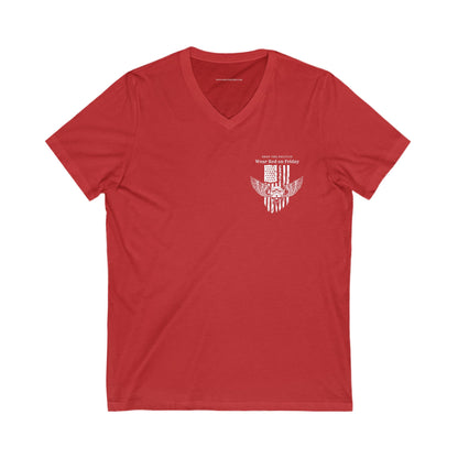 R.E.D. T-shirt on Red for Women OR Men!