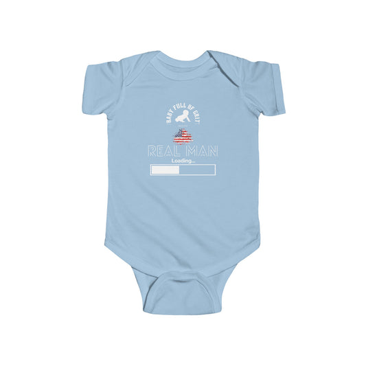 BABY BOY Real Man Loading Onesie